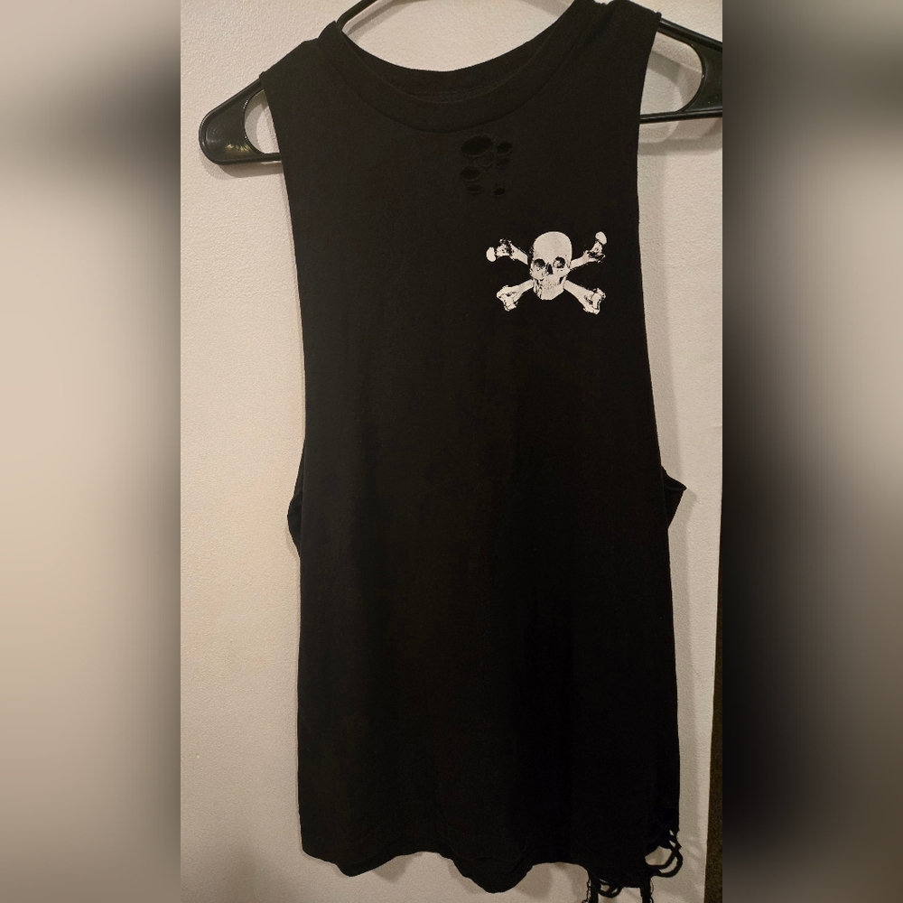 Sleeveless distressed tee - The Drive Clothing Co. - M